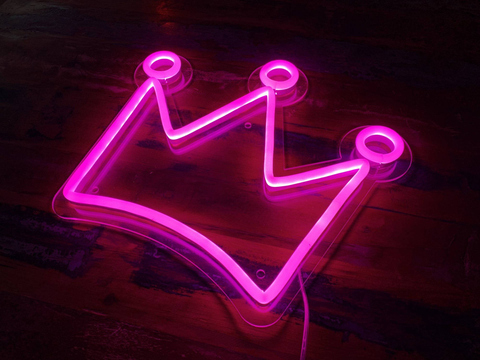 Einabstraktes Bild Von Leuchtenden Pinken Neonlichtern. Wallpaper