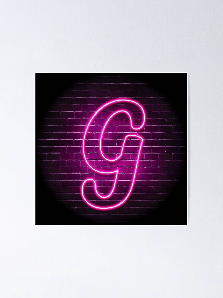 Pink Neon Light Letter G