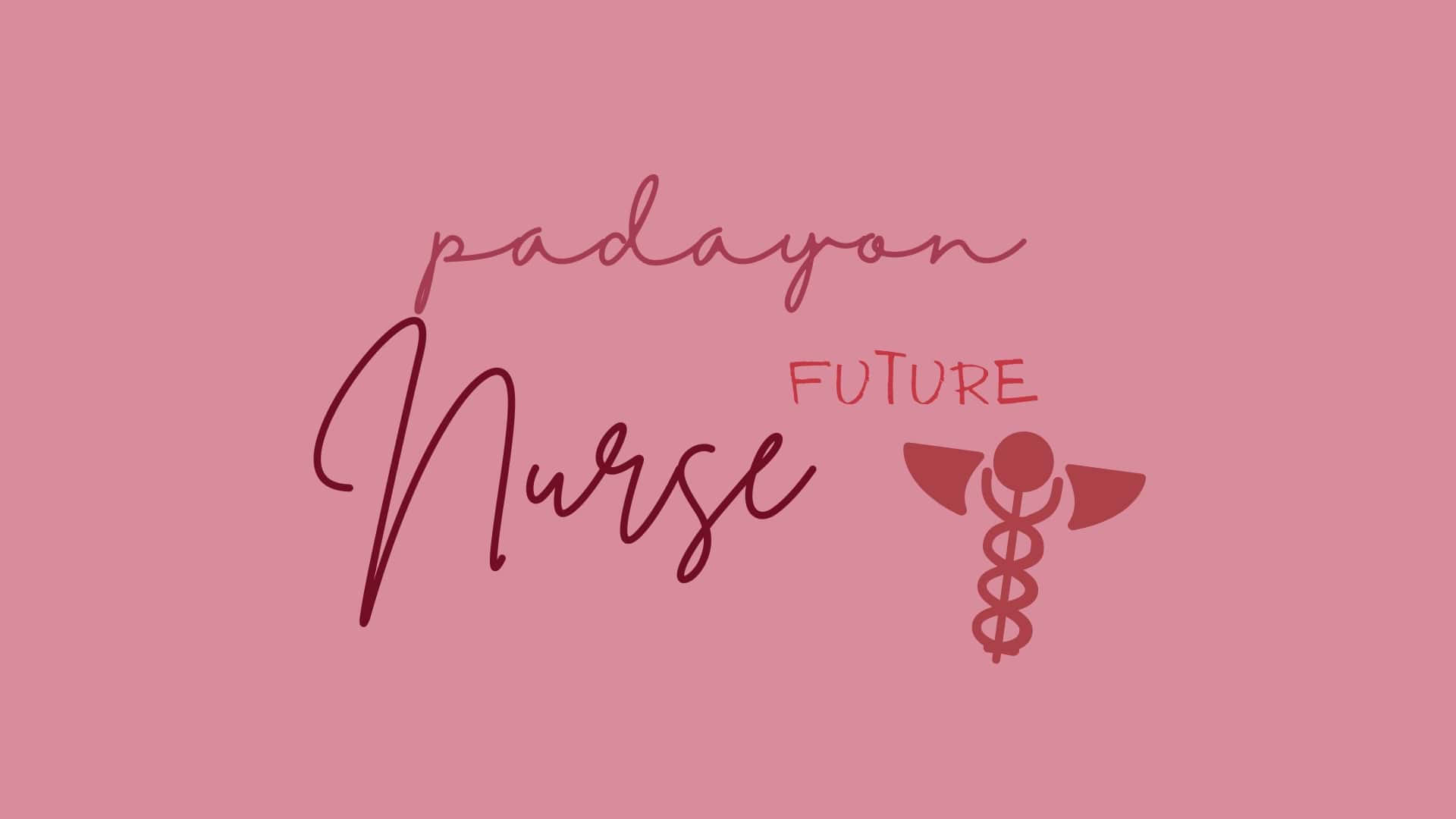 Pink Nurse Inspiration Graphic Wallpaper