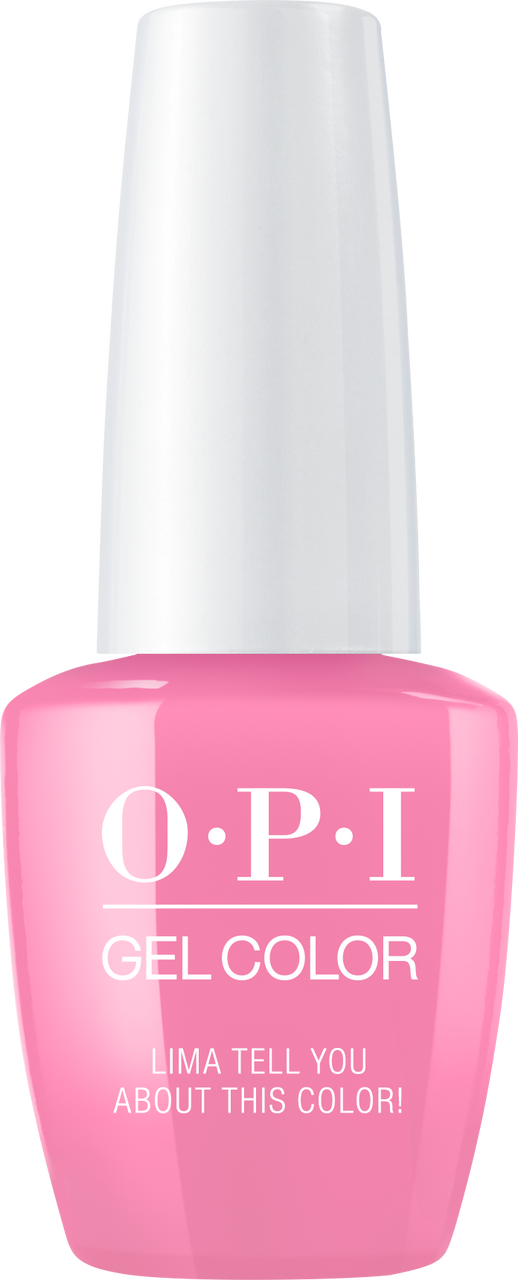 Pink O P I Gel Nail Polish Bottle PNG