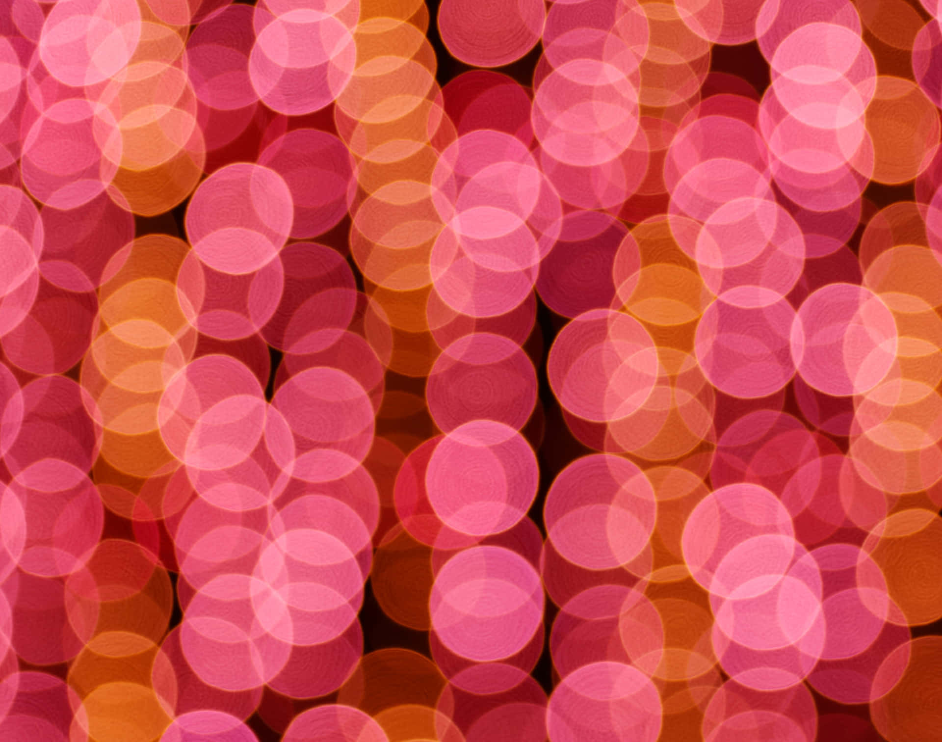 Pink Orange Bokeh Lights Background Wallpaper