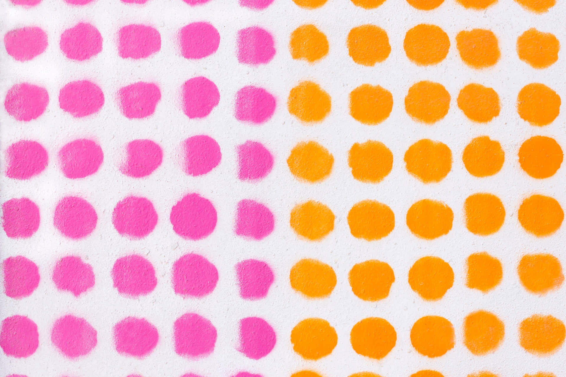Pink Orange Dots Pattern Wallpaper