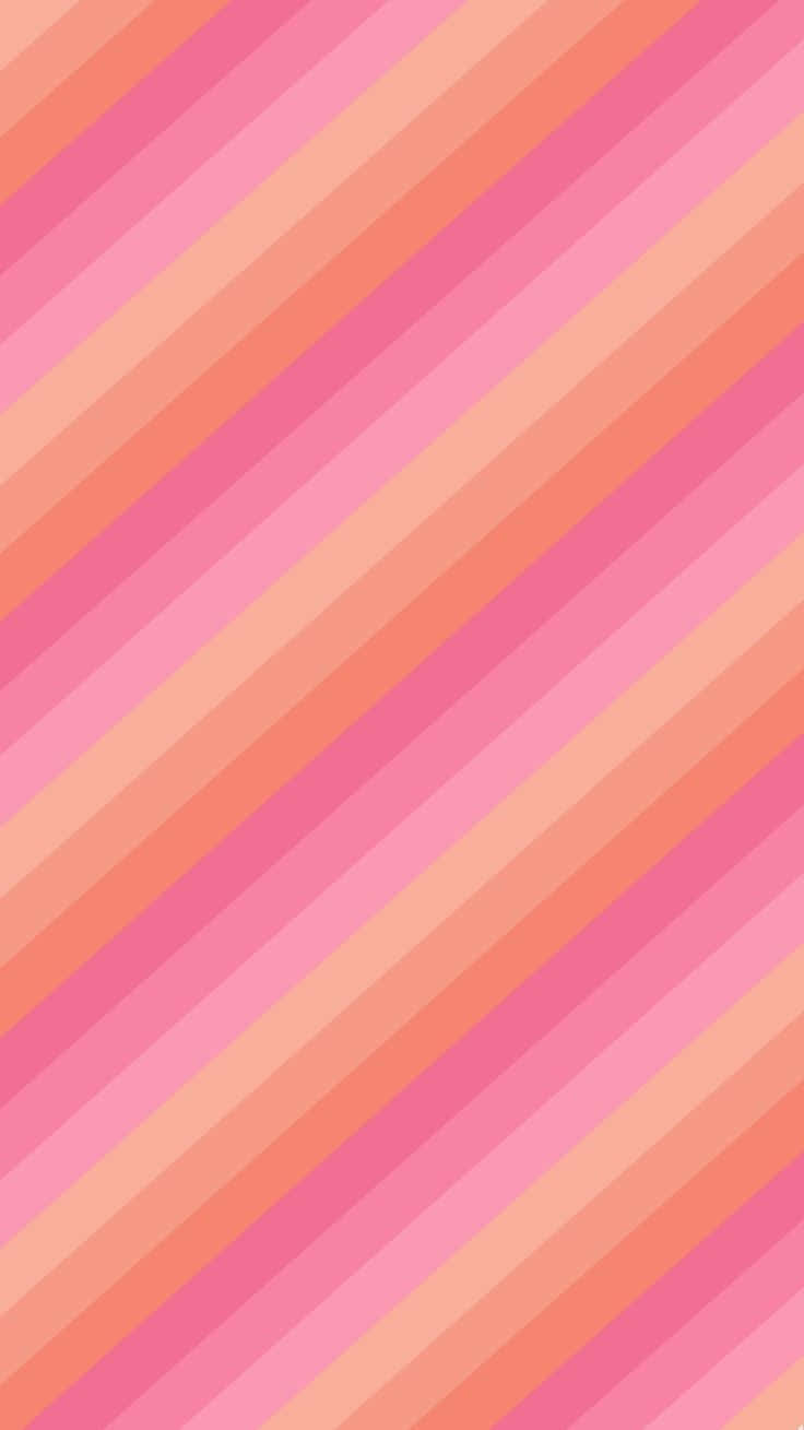 Pink Orange Striped Background Wallpaper