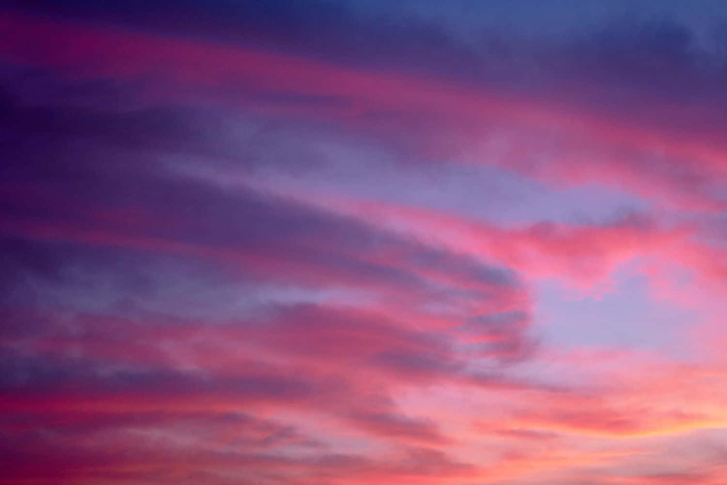 Pink Orange Sunset Sky Wallpaper