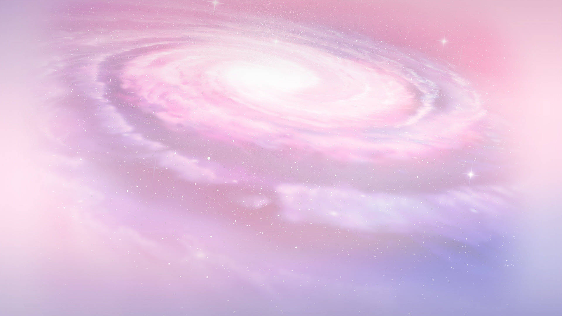 Pink Orbit Cloud Sparkle Wallpaper