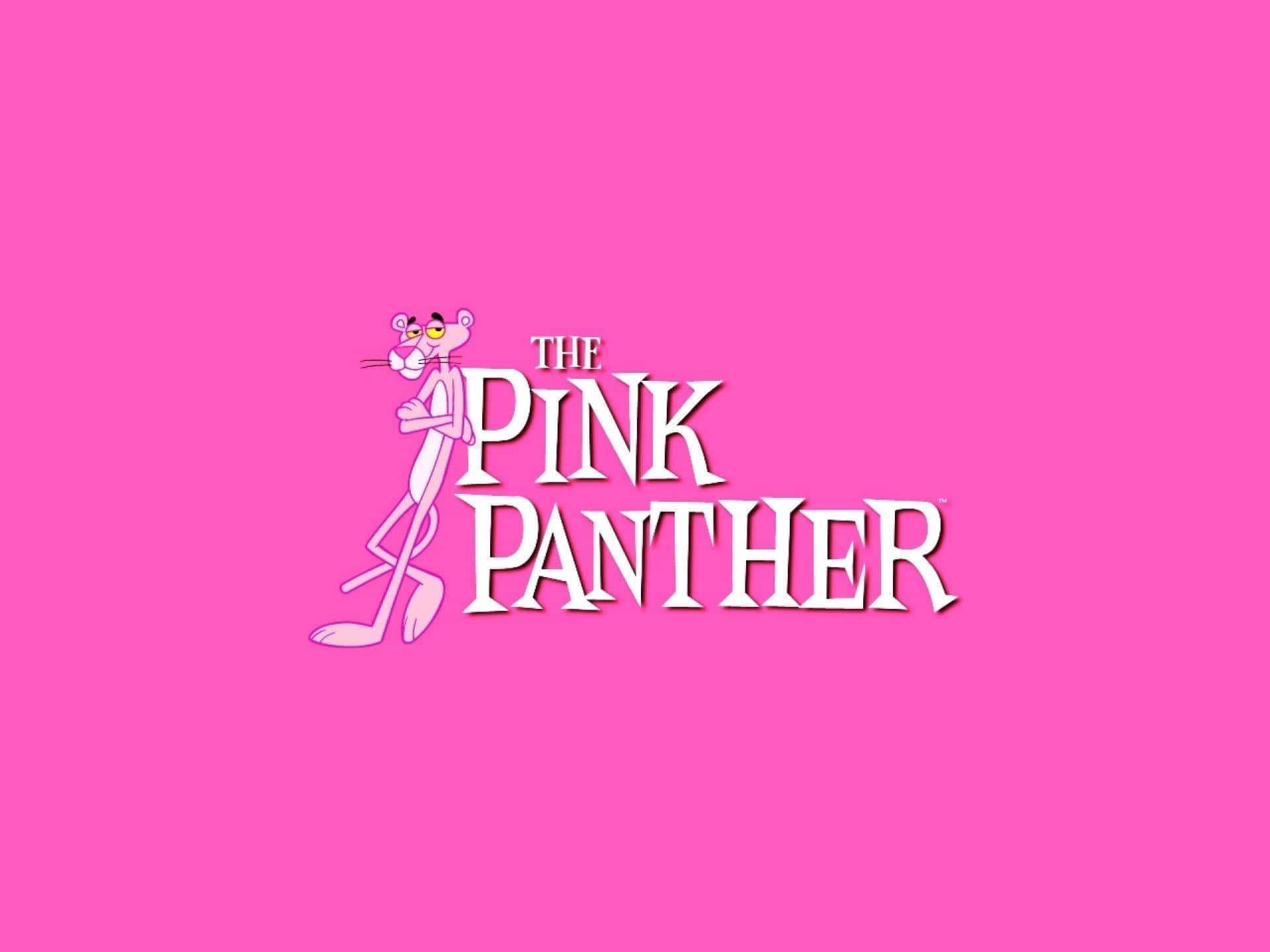 Pink Panther Character Logo Wallpaper