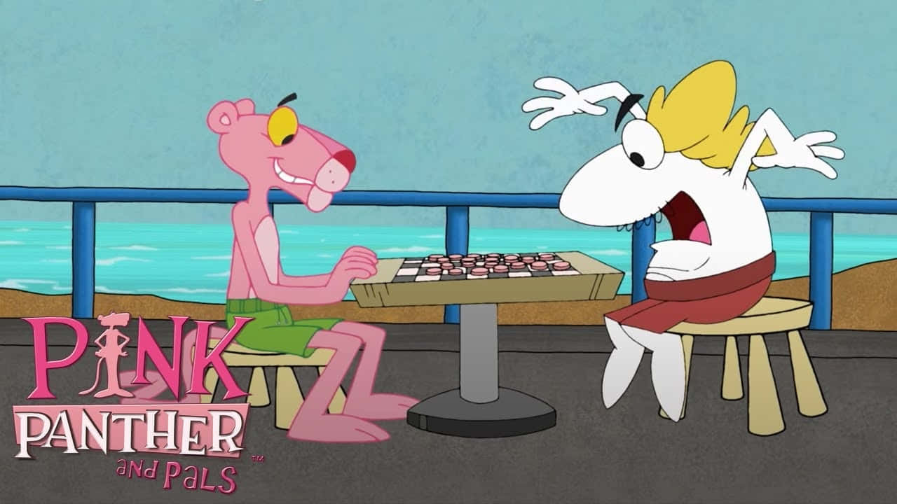 Pink Panther Checkers Game Shock Wallpaper
