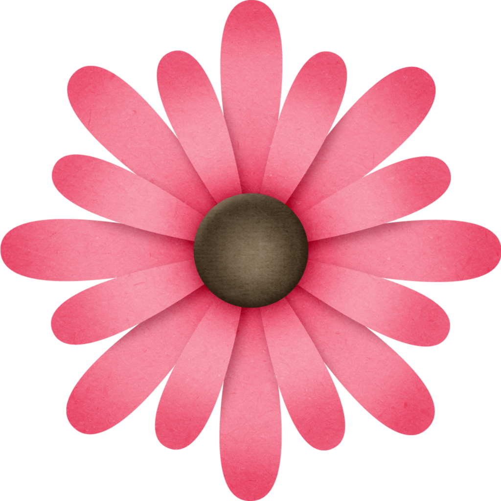 Pink Paper Daisy Graphic PNG