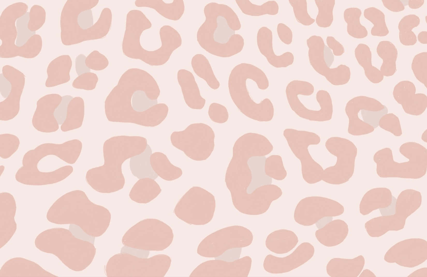 Pink Pastel Cute Cheetah Print Wallpaper