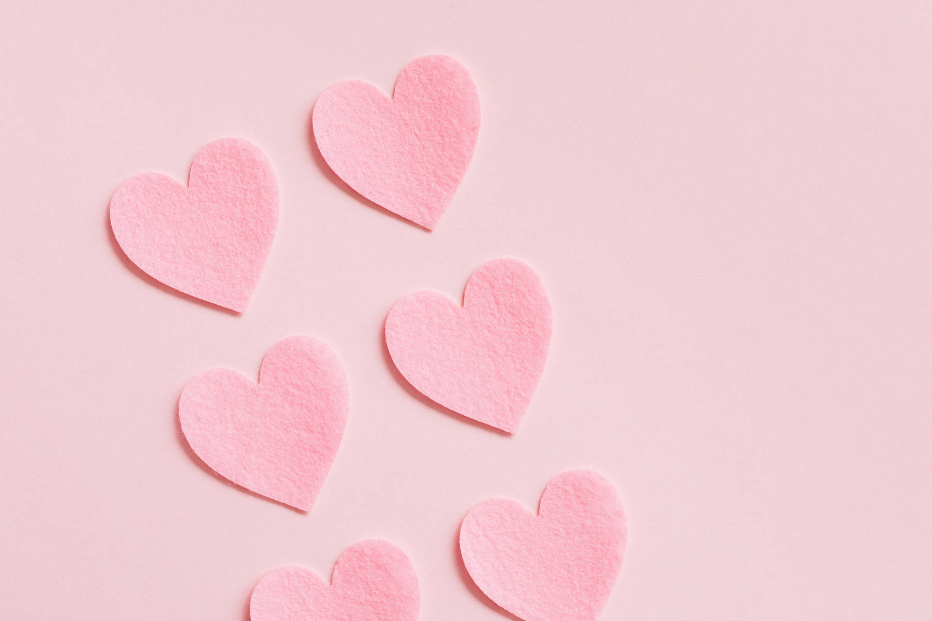 Pink Pastel Hearts Cut Outs