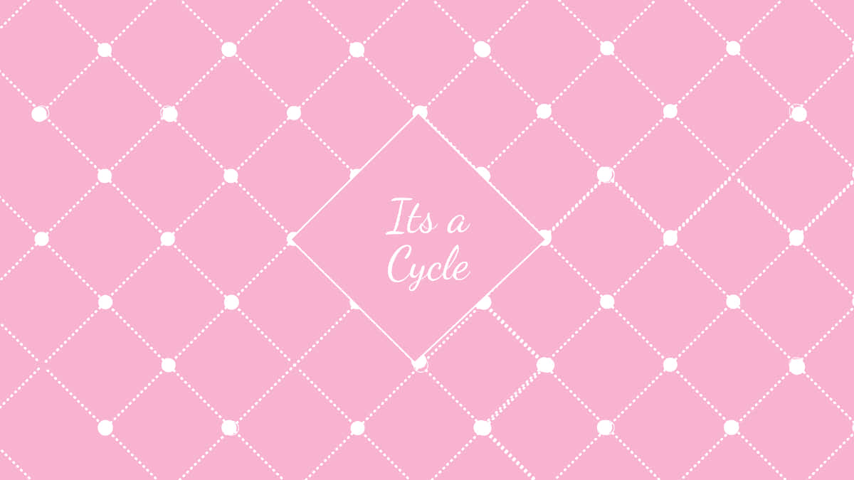 Pink Pattern Cycle Graphic Wallpaper