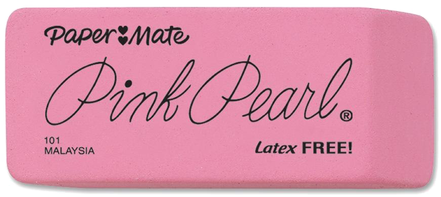 Pink Pearl Eraser Product Image PNG