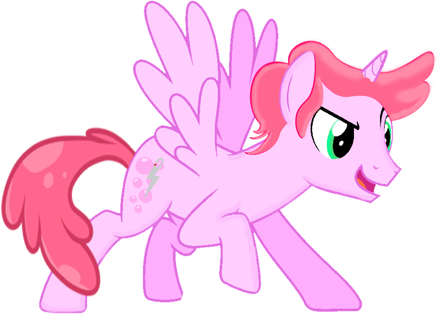 Pink Pegasus Pony Vector PNG