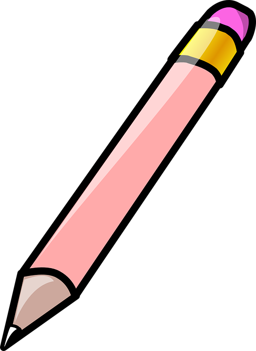 Pink Pencil Clipart PNG