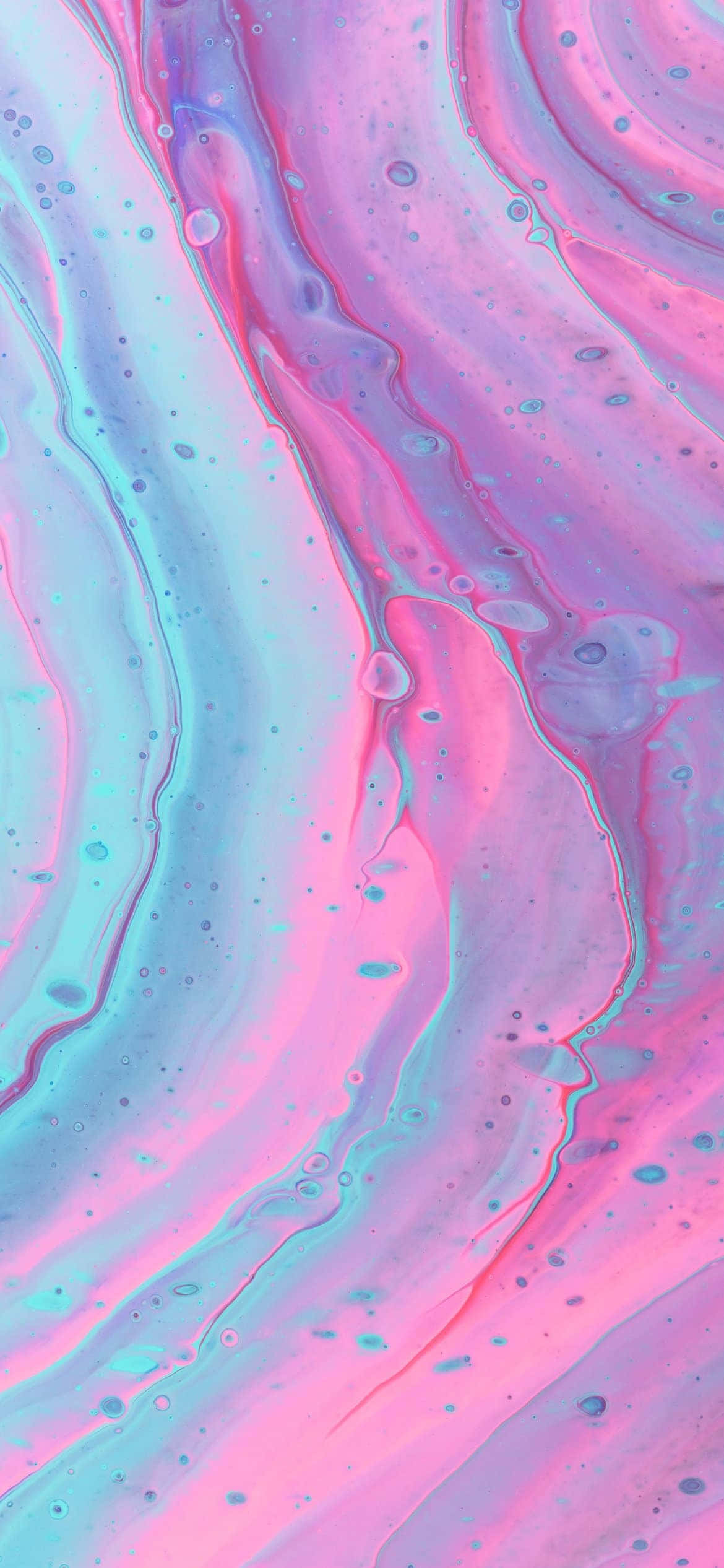 A Pink And Blue Liquid