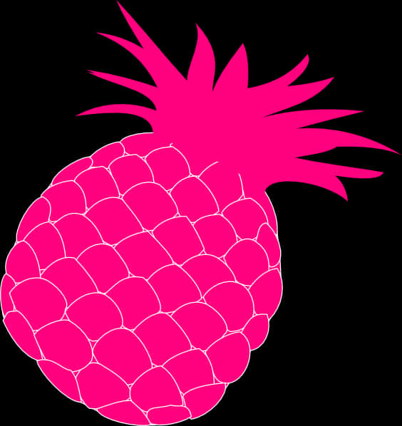 Pink Pineapple Graphic PNG