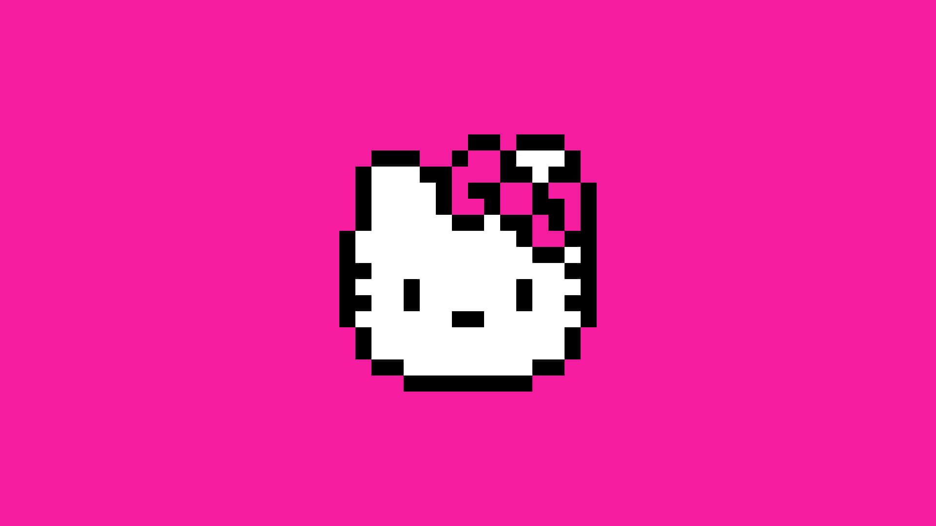 Pink Pixel Art– Step into a world of rich color and sharp angles. Wallpaper