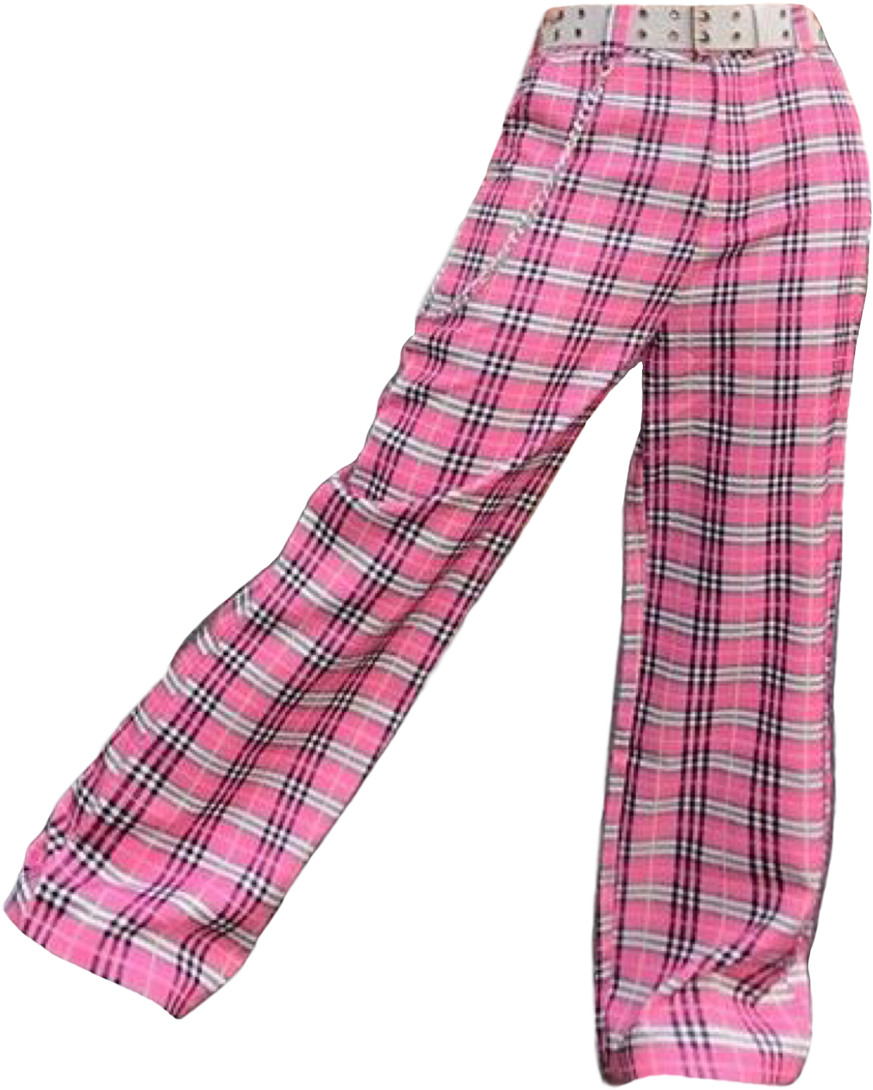 Pink Plaid Pants PNG