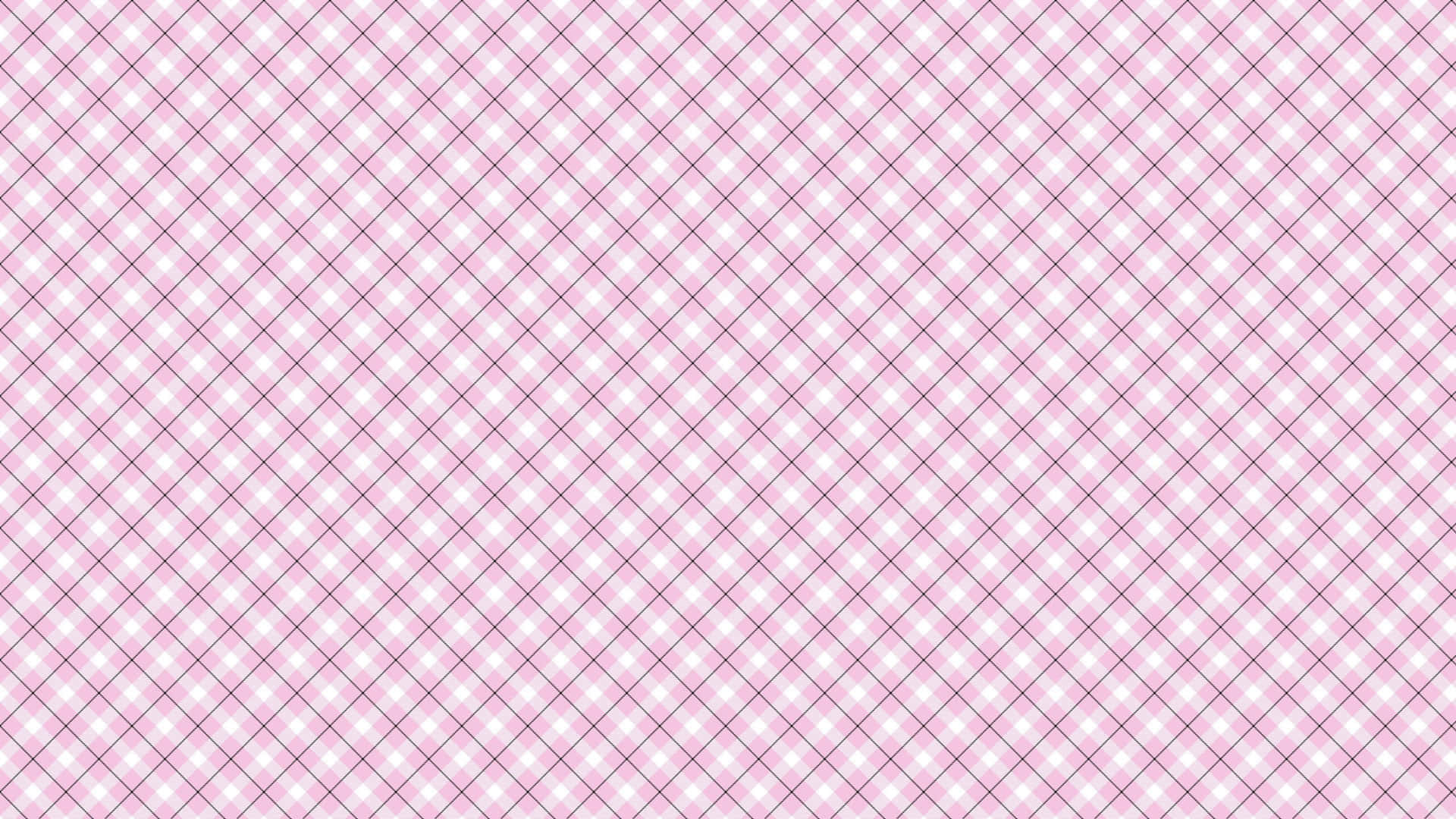 Pink Plaid Pattern Background Wallpaper