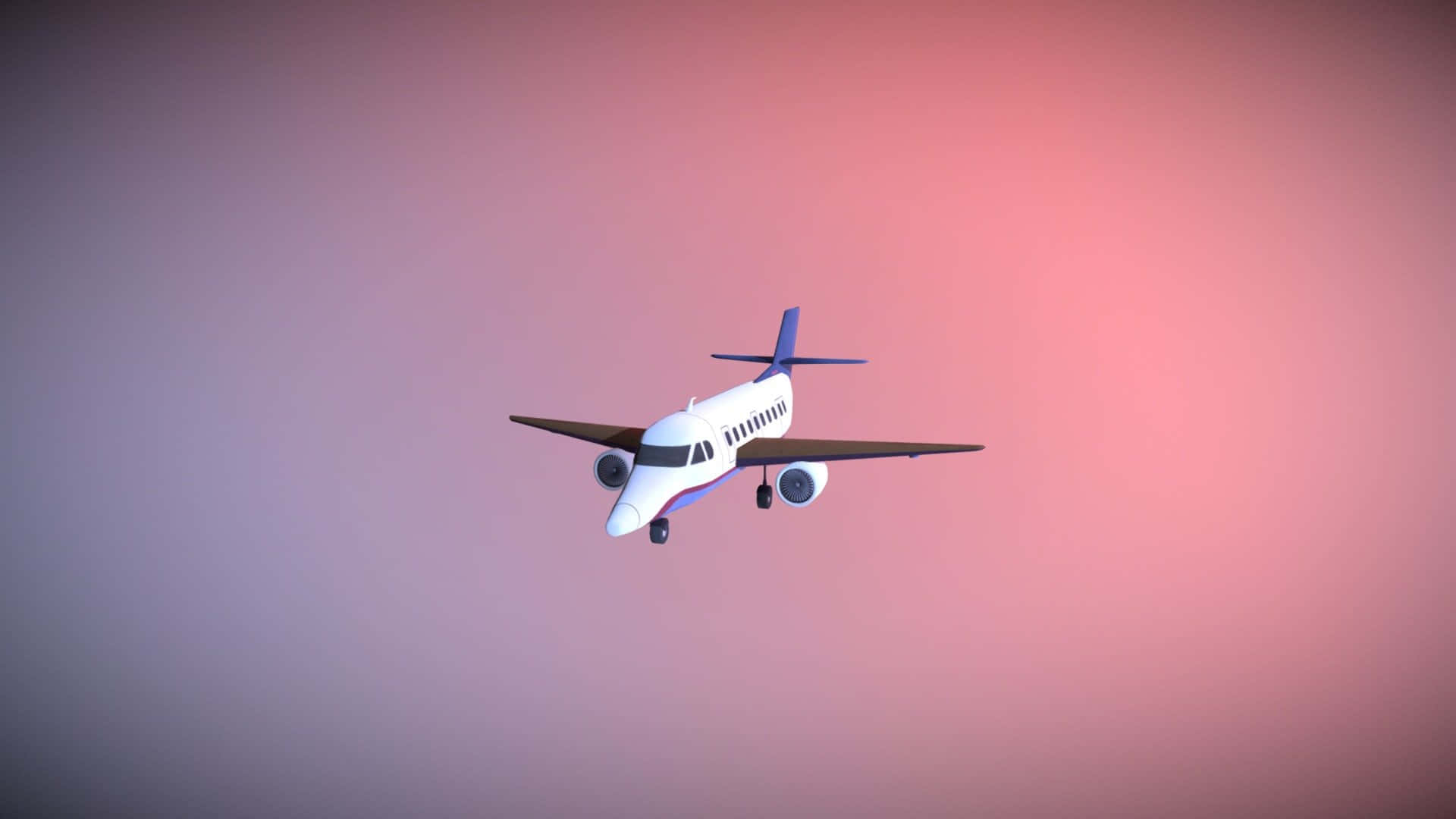 Lys op din næste flyvning - Flyv i et pink fly Wallpaper