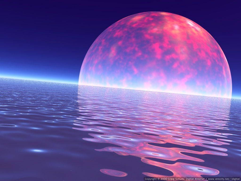 Pink Planet Reflection