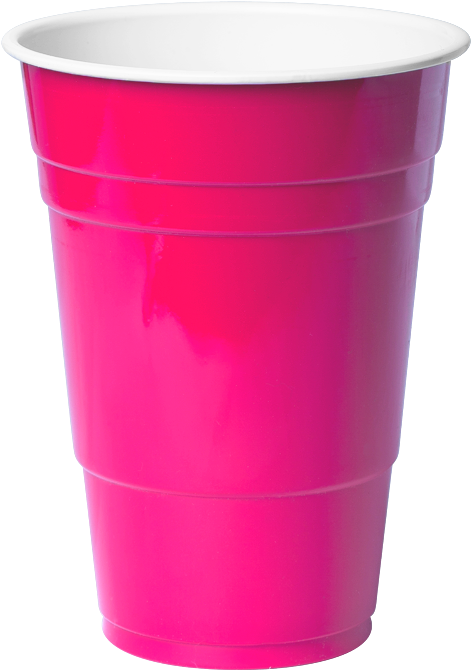 Pink Plastic Party Cup PNG