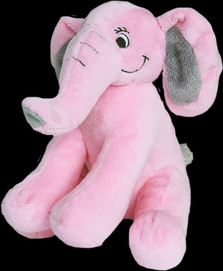 Pink Plush Elephant Toy PNG