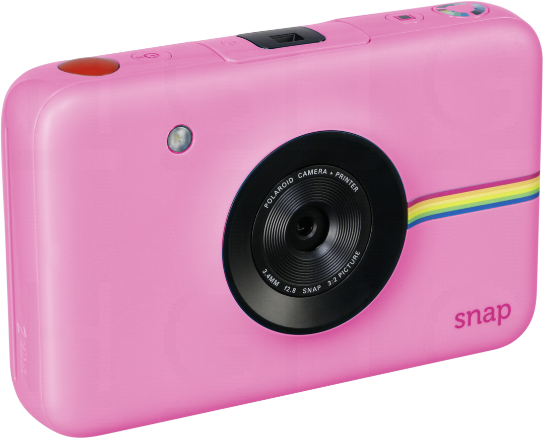 Pink Polaroid Snap Camera PNG