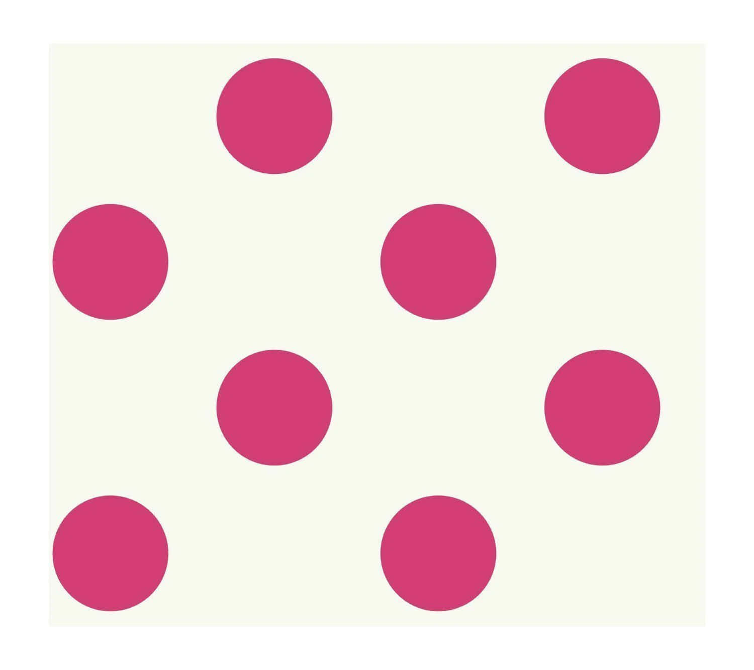 A fun, cheerful pink polka dot background.