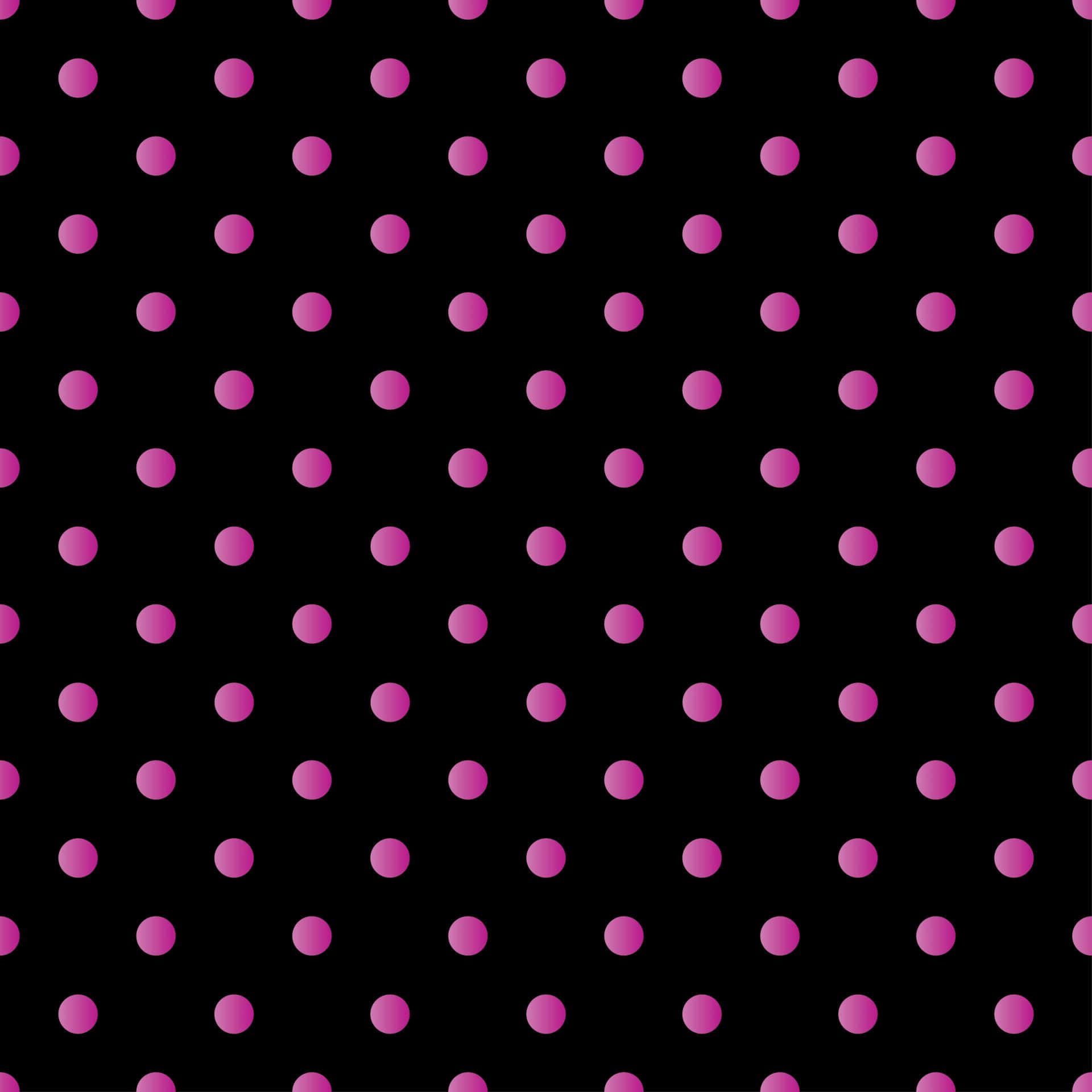 A Black And Pink Polka Dot Pattern