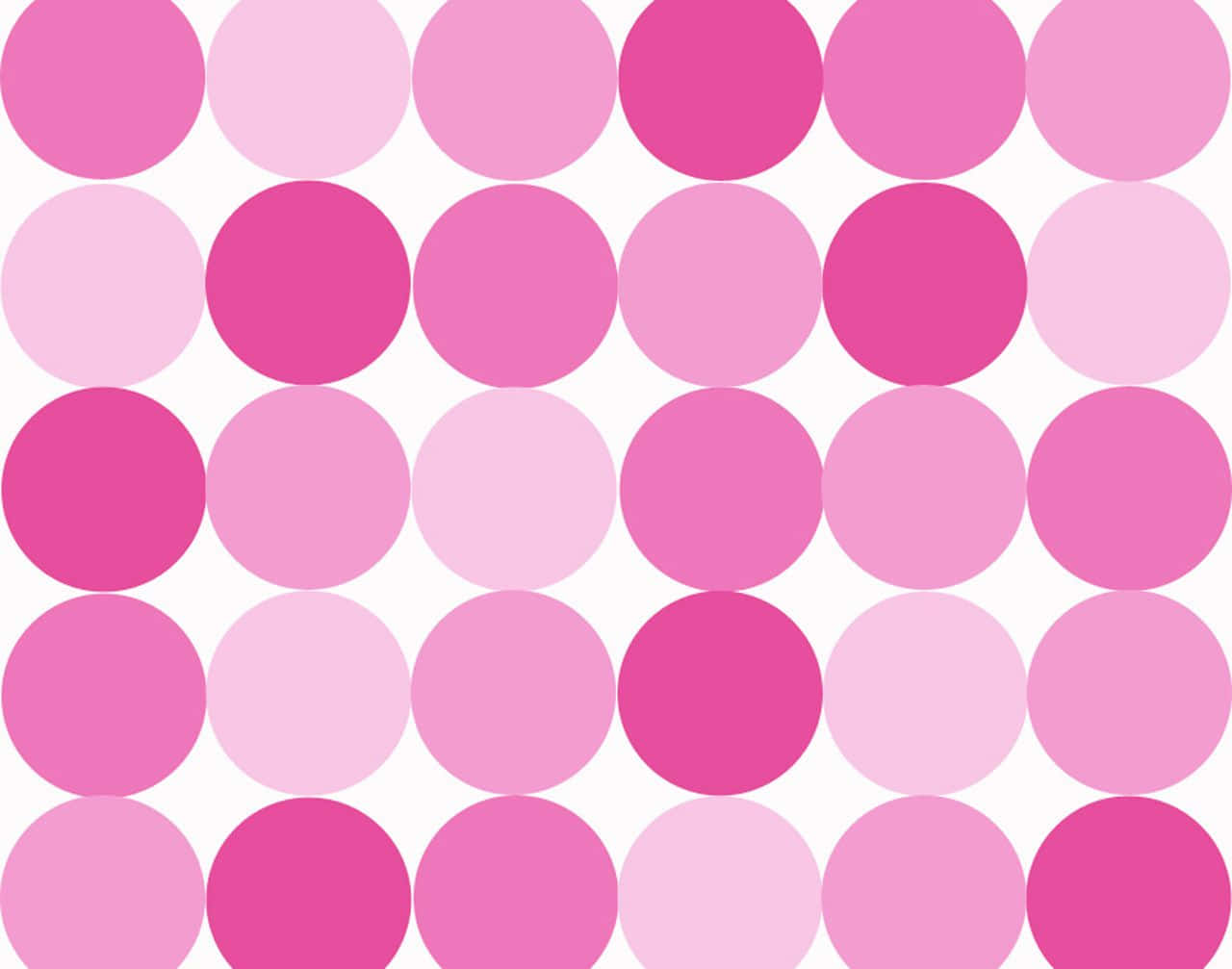 Vibrant Pink Polka Dot Background