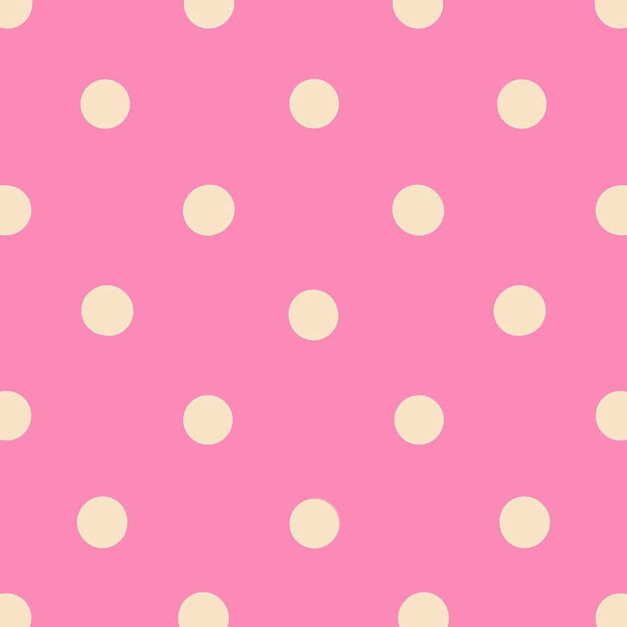 A Bright and Cheerful Pink Polka Dot Background
