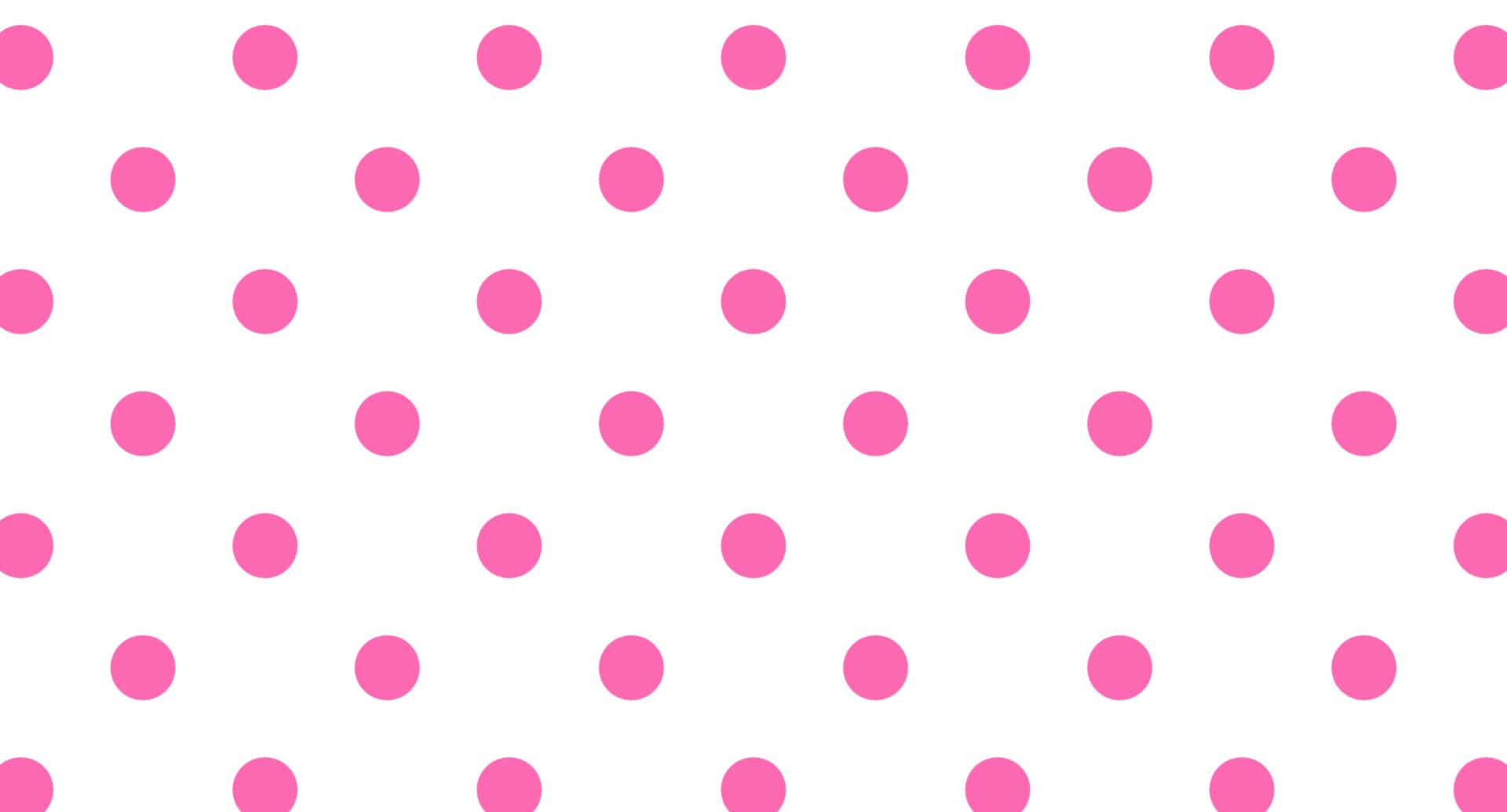 Pink Polka Dots On White Background