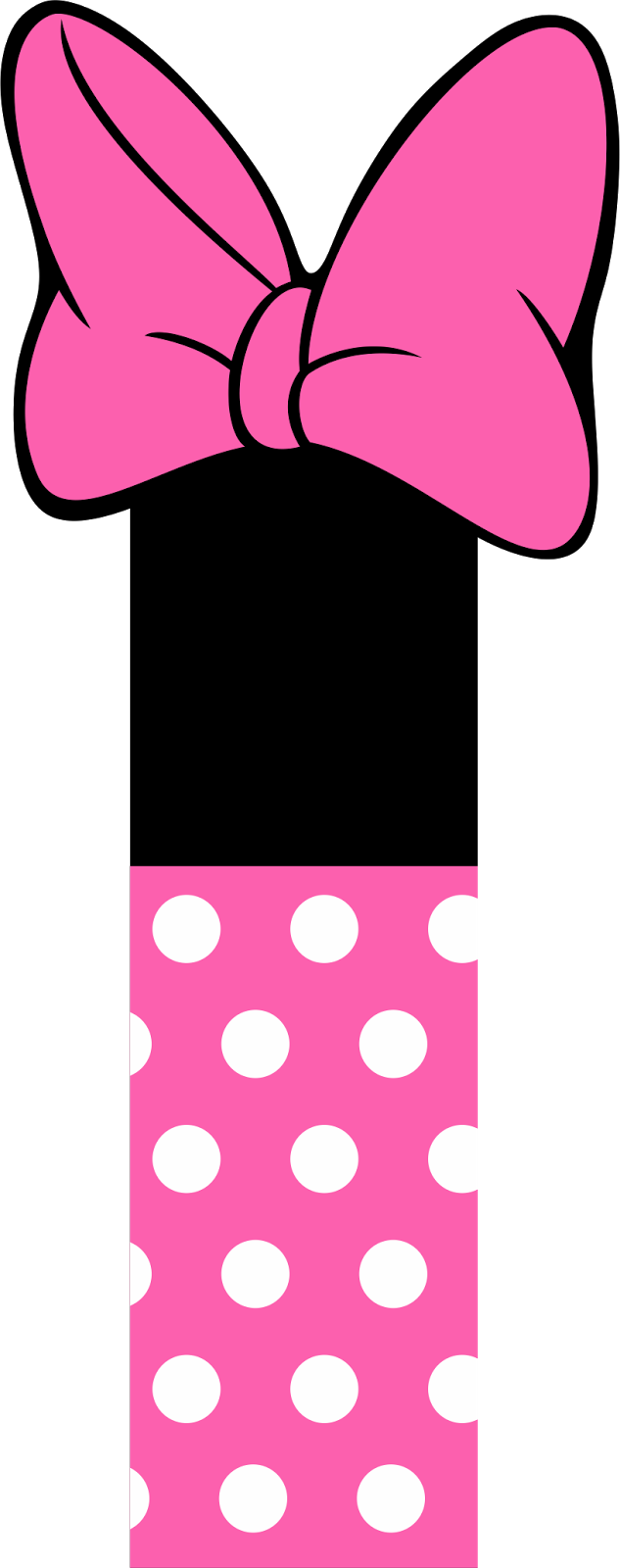 Pink Polka Dot Bow Graphic PNG