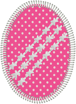 Pink Polka Dot Easter Egg PNG
