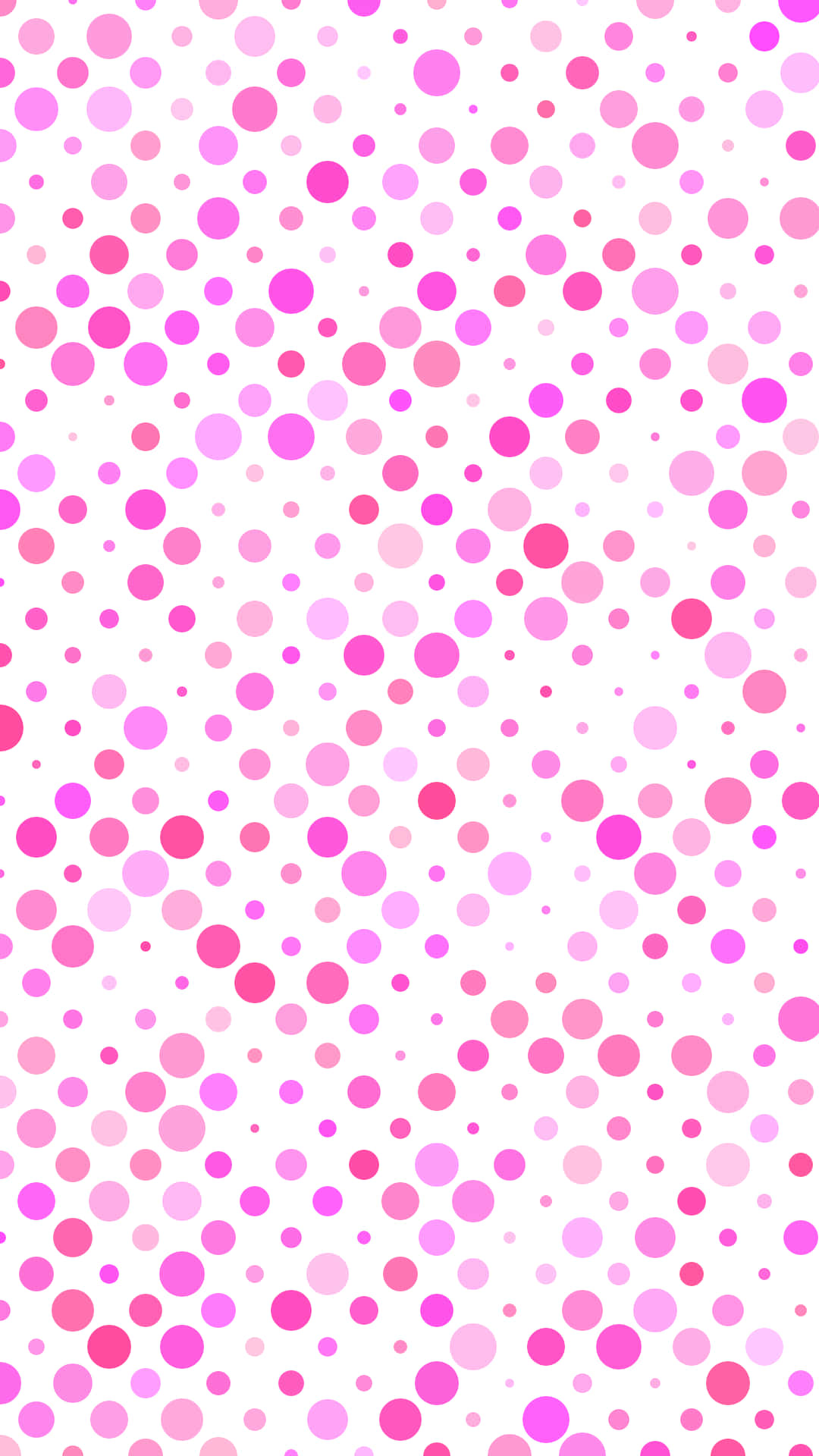 Different Shades Of Pink Polka Dot Wallpaper