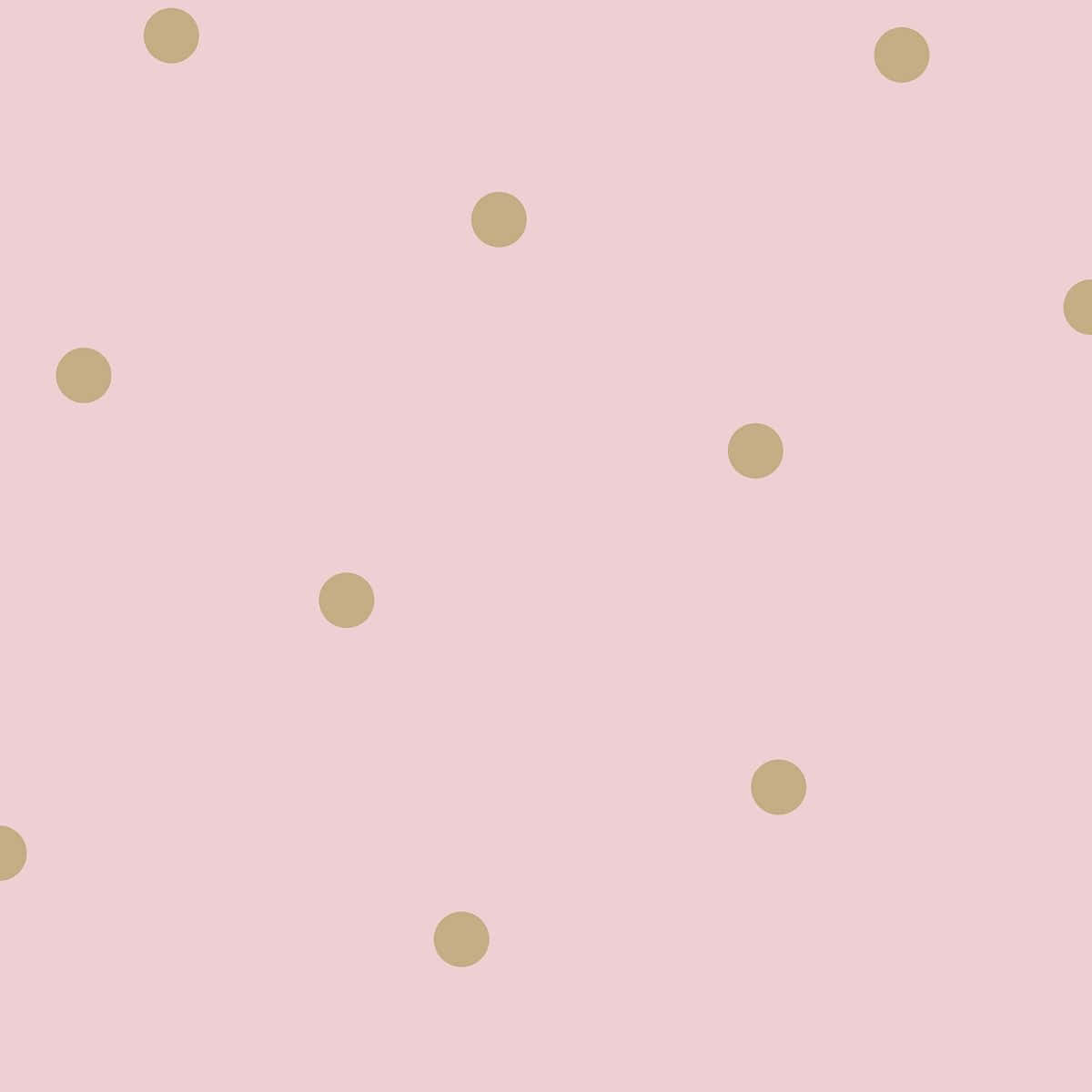 Small Brown And Pink Polka Dot Wallpaper