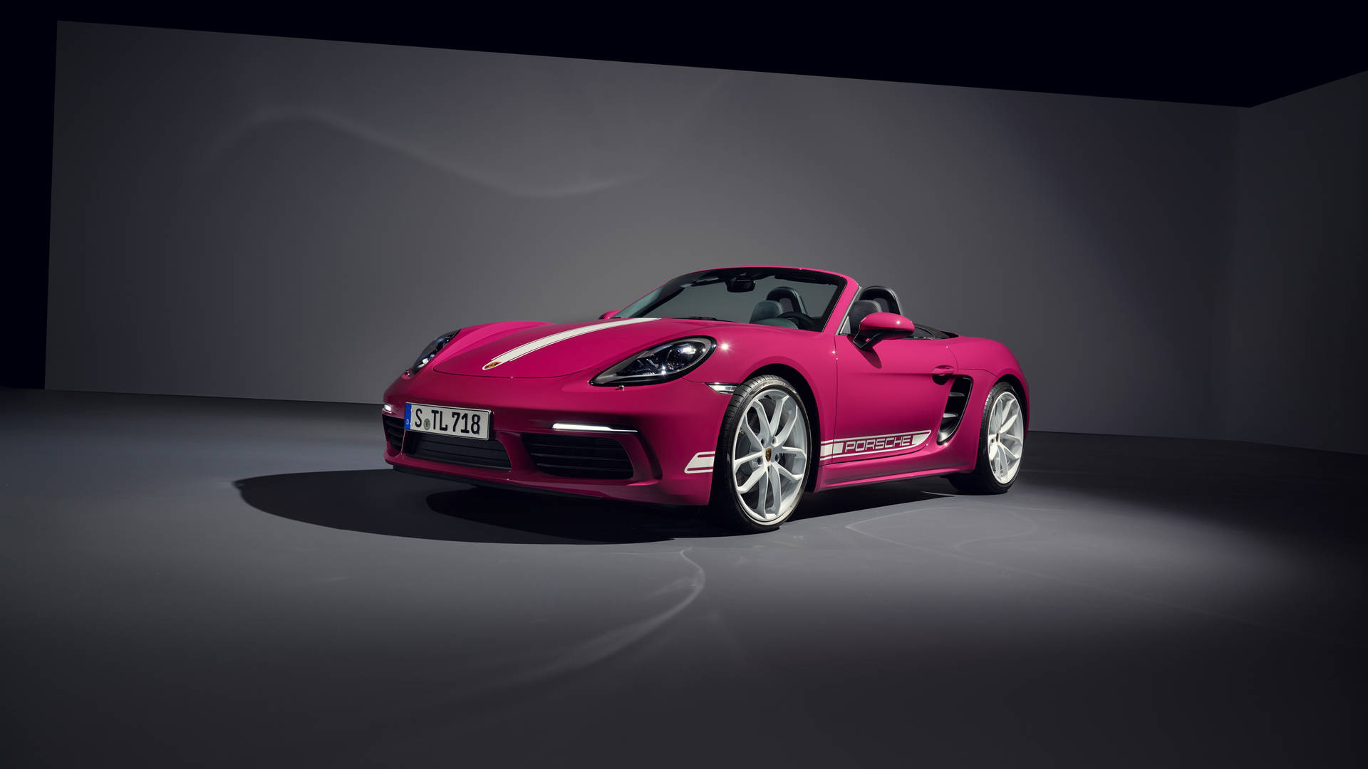 Pink Porsche Car 5120x1440