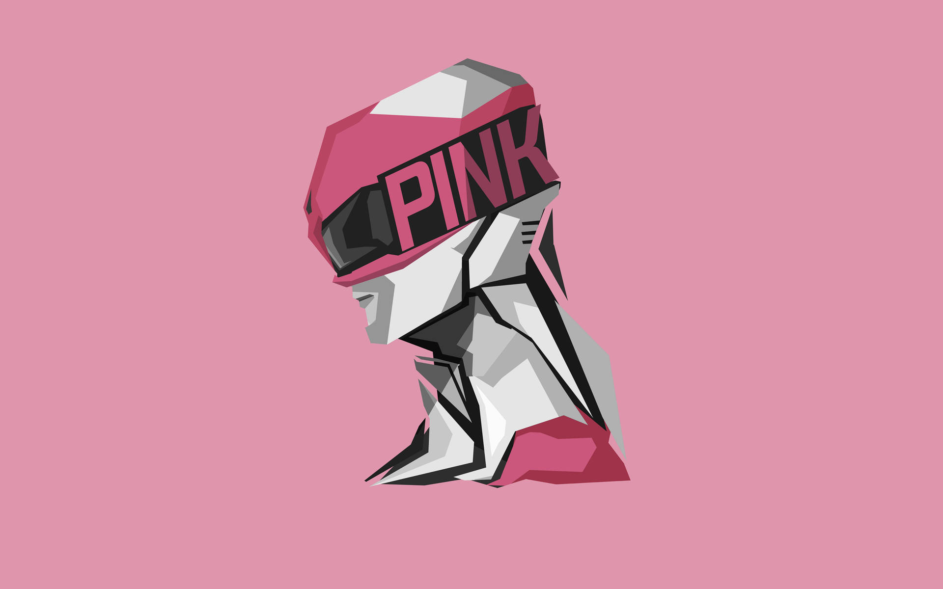 Pink Power Rangers Art Wallpaper