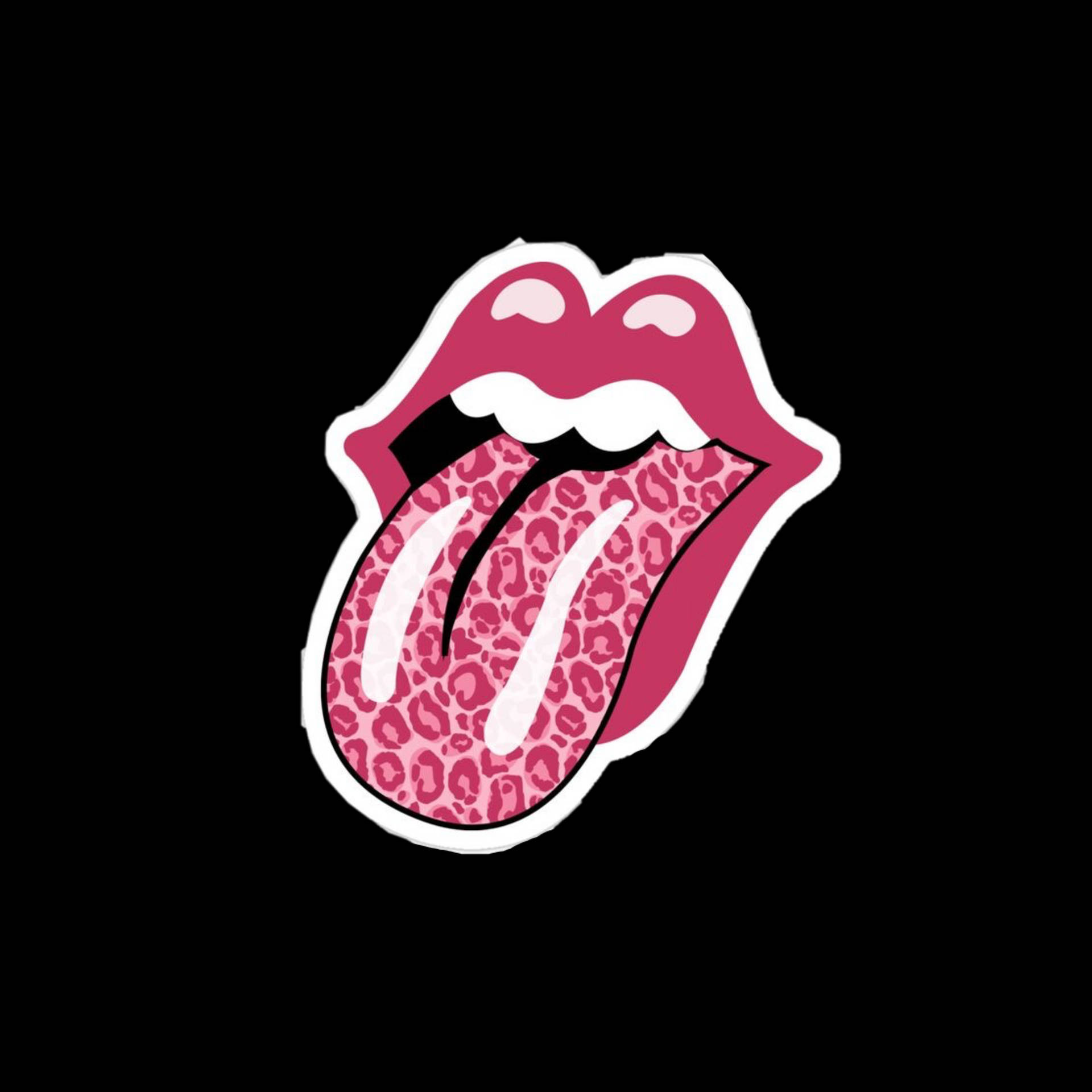 Pink Preppy Lips Wallpaper