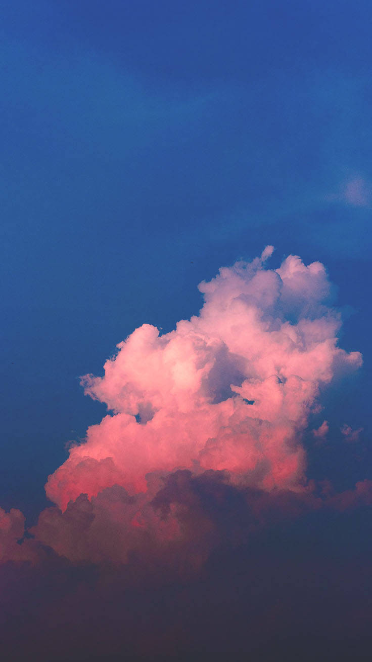Pink Preppy Sky And Clouds Wallpaper