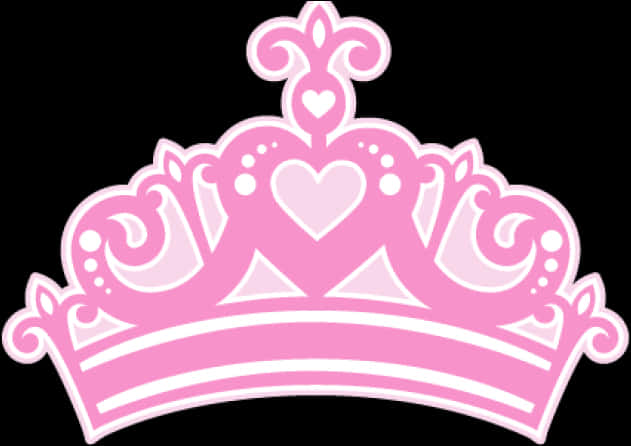 Pink Princess Crown Graphic PNG