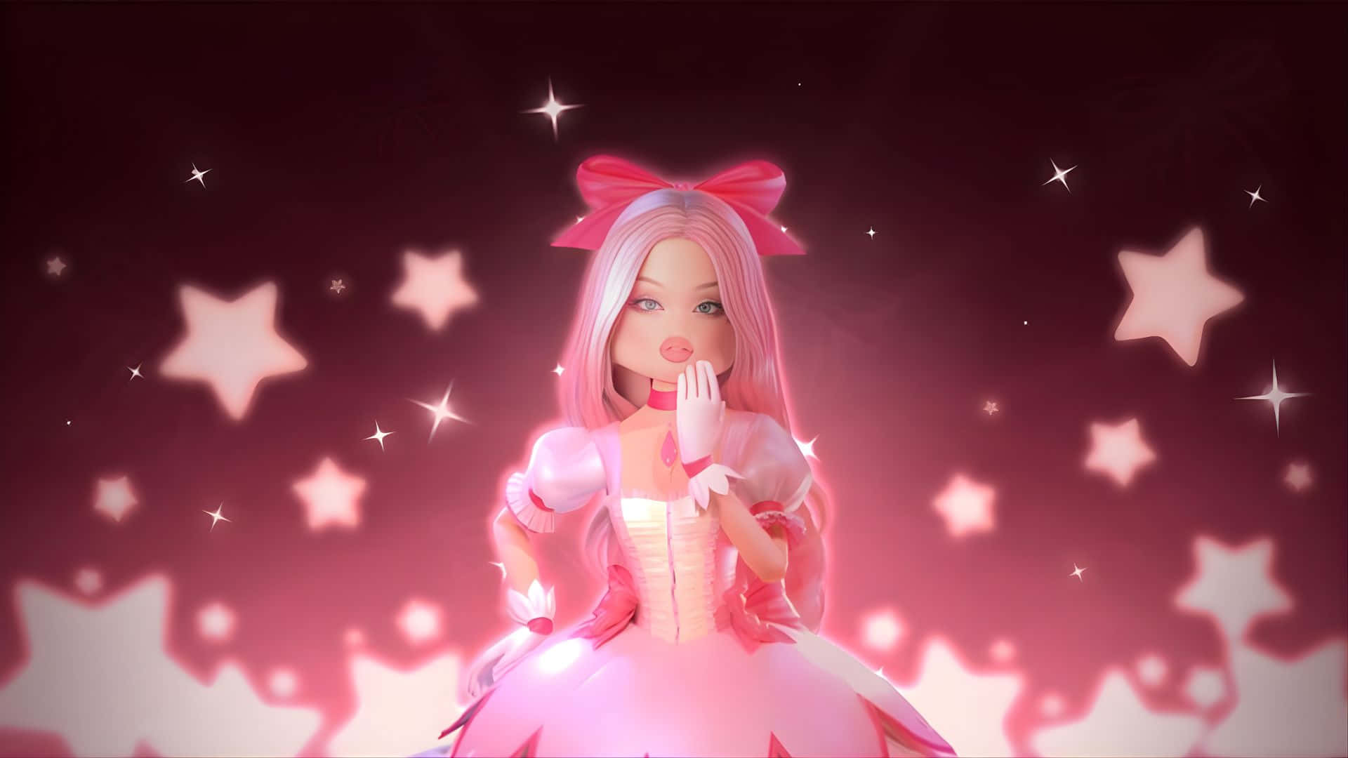 Robe De Princesse Rose Pour Impressionner Fond d'écran