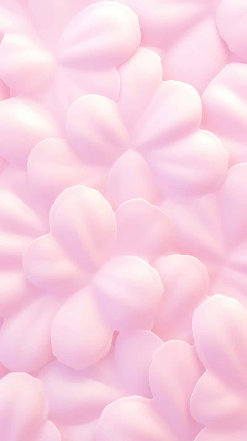 Pink Puffy Background Texture Wallpaper
