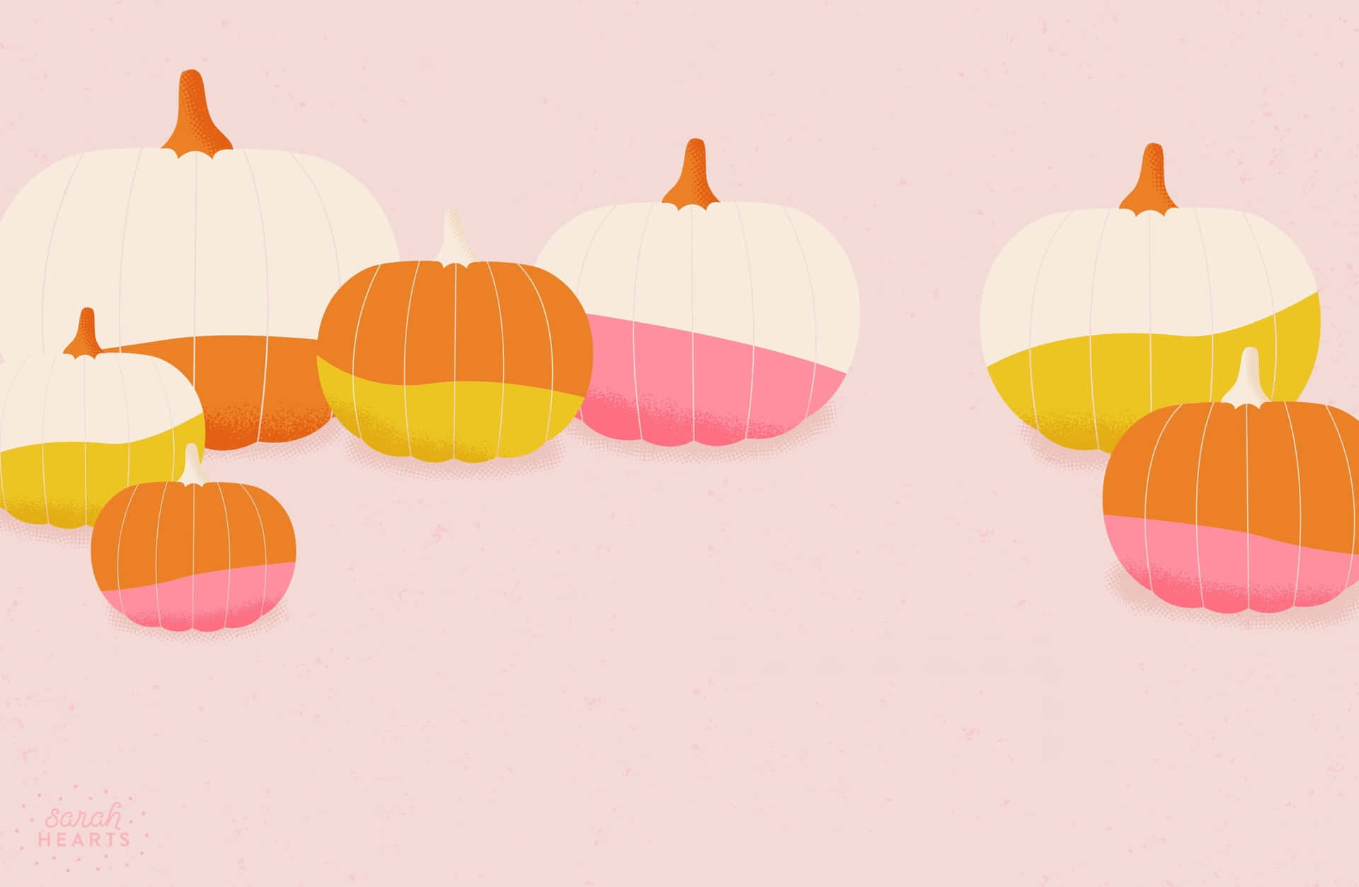 Joy of Harvesting Season with a Sweet Looking Pink Pumpkin Wallpaper