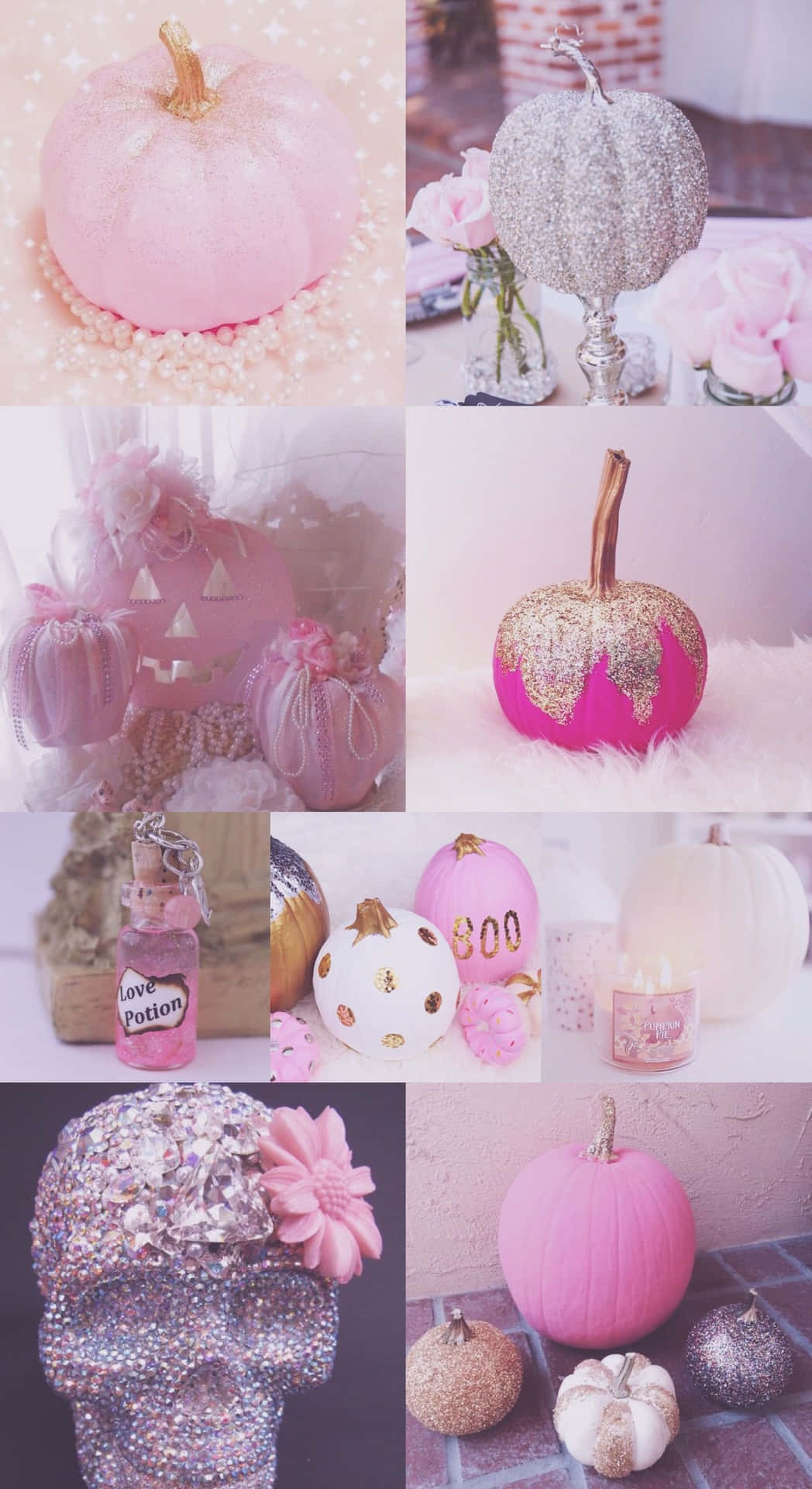 Unahermosa Calabaza Rosa Perfecta Para Decoración O Para Exhibir En Halloween. Fondo de pantalla