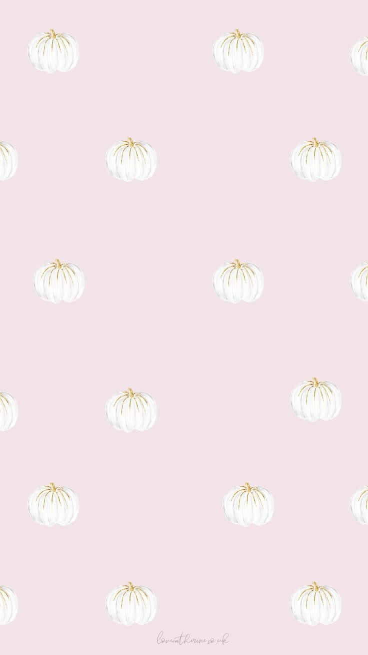 A Pink Background With White Flowers On It Wallpaper