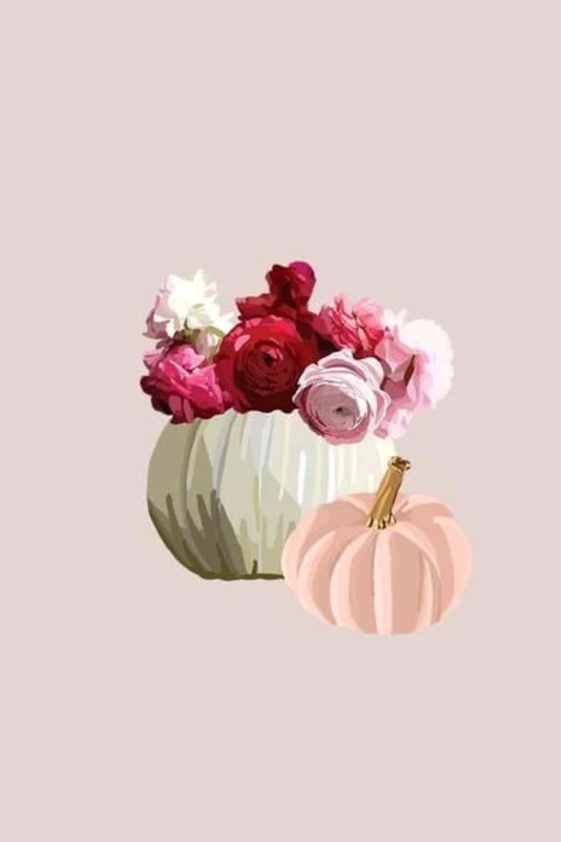 Pumpkins can come in all shapes and sizes – even pink! Wallpaper
