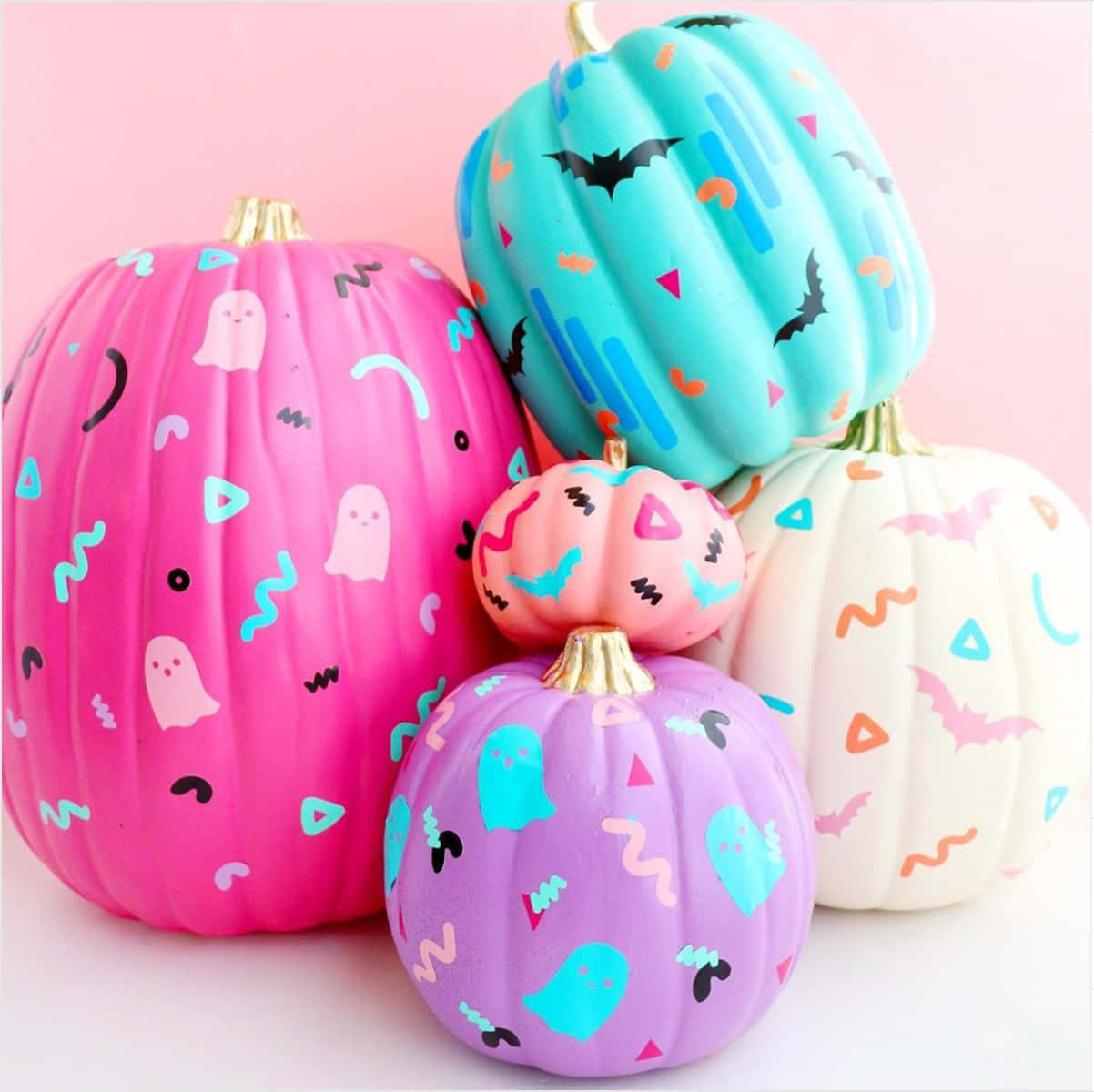 A Bright Pink Pumpkin For Your Halloween Decor Wallpaper
