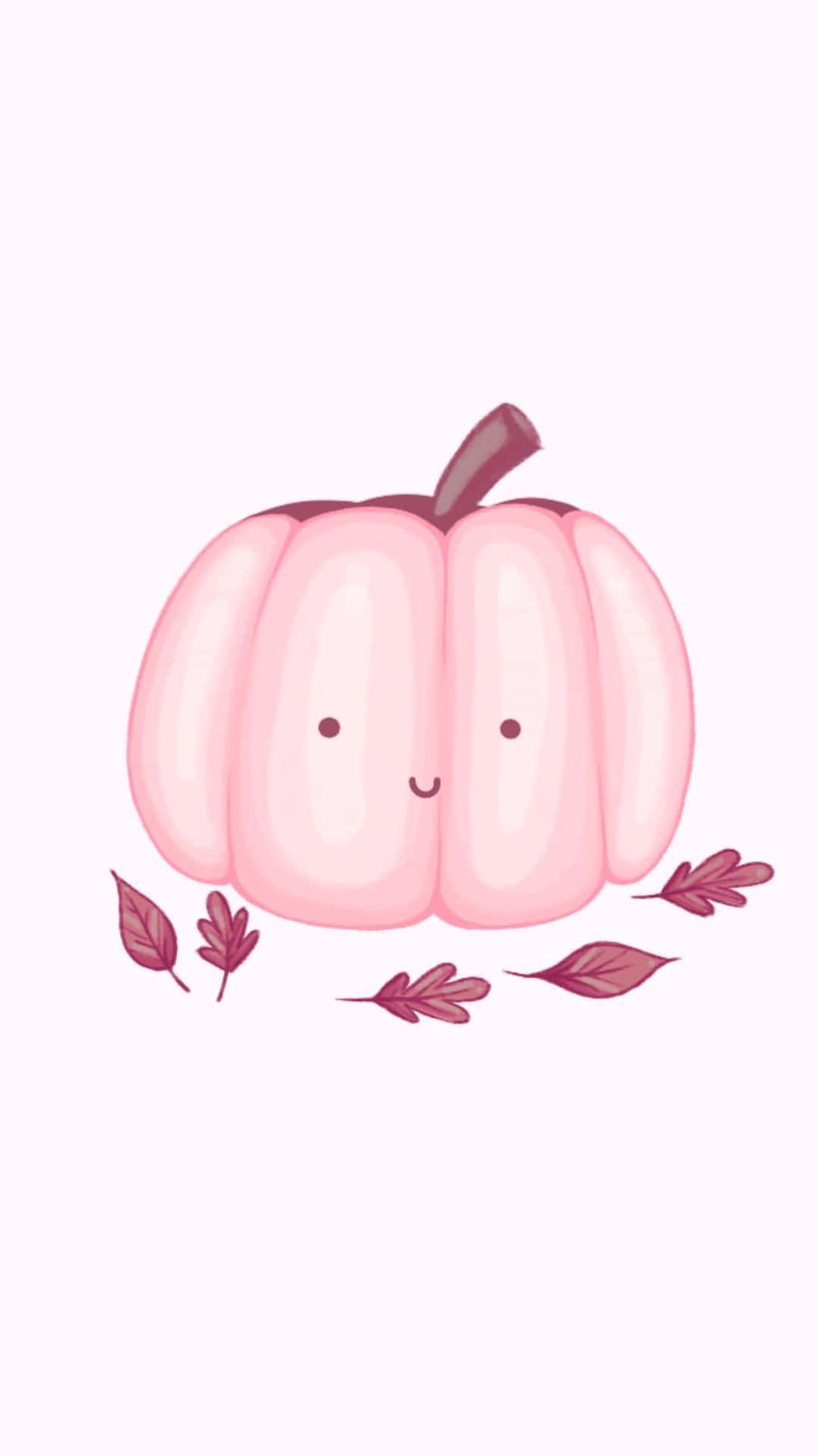A brightly-colored pink pumpkin in a sprawling autumn pumpkin patch. Wallpaper